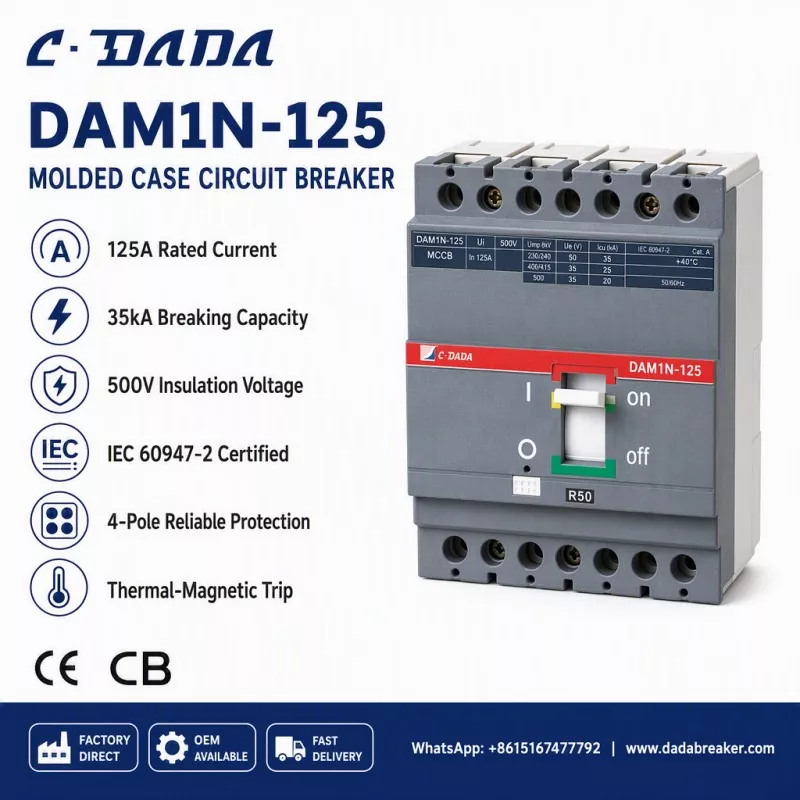 Гарантиране на целостта на подразпределението: решението C·DADA DAM1N-125 MCCB