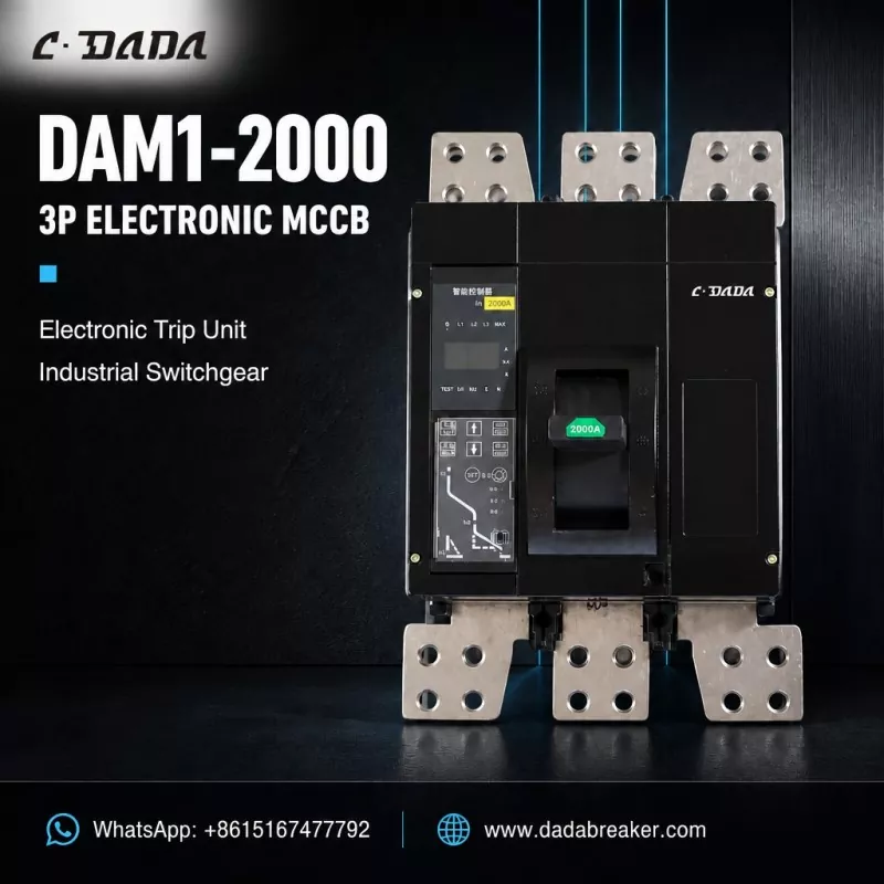 DAM1-2000 3P електронен автоматичен прекъсвач за промишлени комутационни апарати | C·DADA Electric